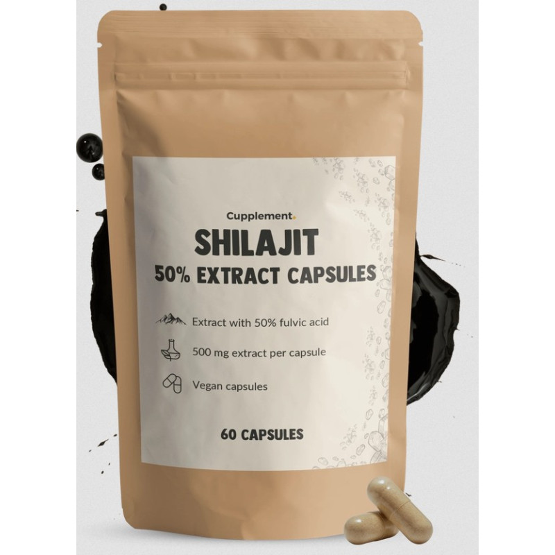 Shilajit mit 50 % Extrakt Kapseln - 60 Stk