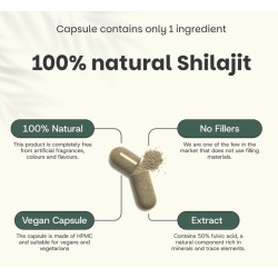 Shilajit mit 50 % Extrakt Kapseln - 60 Stk