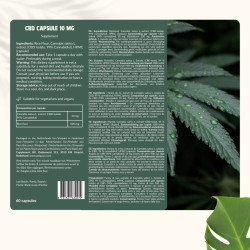 CBD Cannabidiol 99% - 10 mg - 60 cápsulas