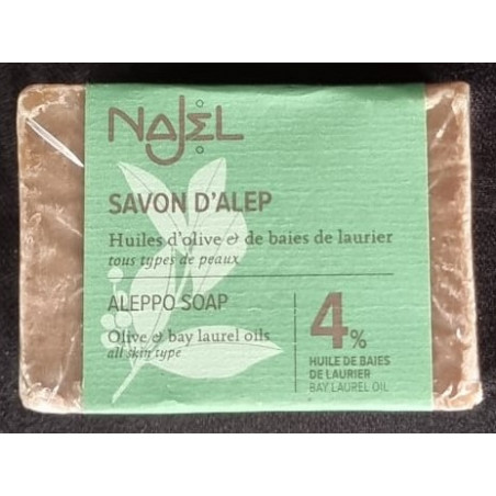 Jabón Aleppo 4% BLO, 155gr