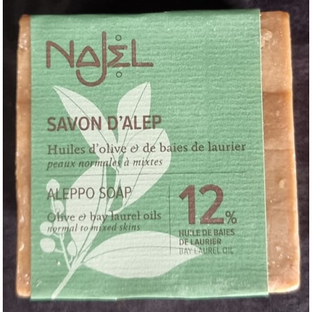 Jabón Aleppo 12% BLO, 200gr